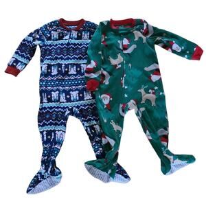 Carter's astronaut and Christmas Pajamas (24m)